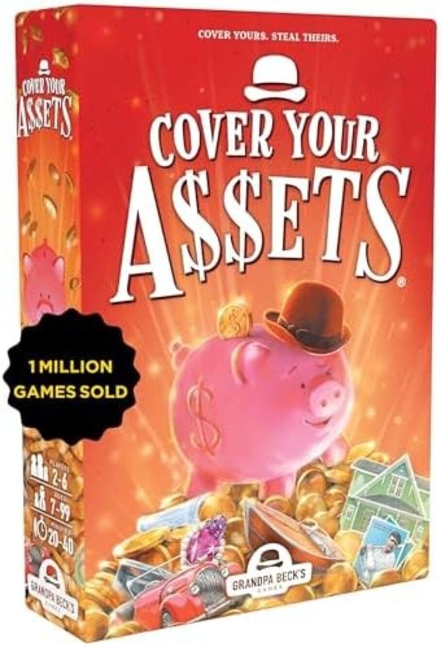 Cover Your Assets by Grandpa Beck's Games - Family Card Game 2-6 Players Ages 7+